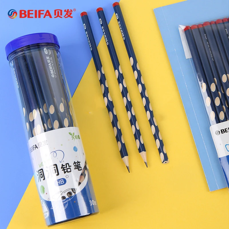 Beifa 12/30 шт./лот карандаш HB без свинца деревянные треугольные строительные лапы