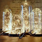 Новогодние украшения 2022 1-10 м, медная проволока светодиодный светодиодная гирлянда, рождественские украшения для дома, украшения для рождественской елки