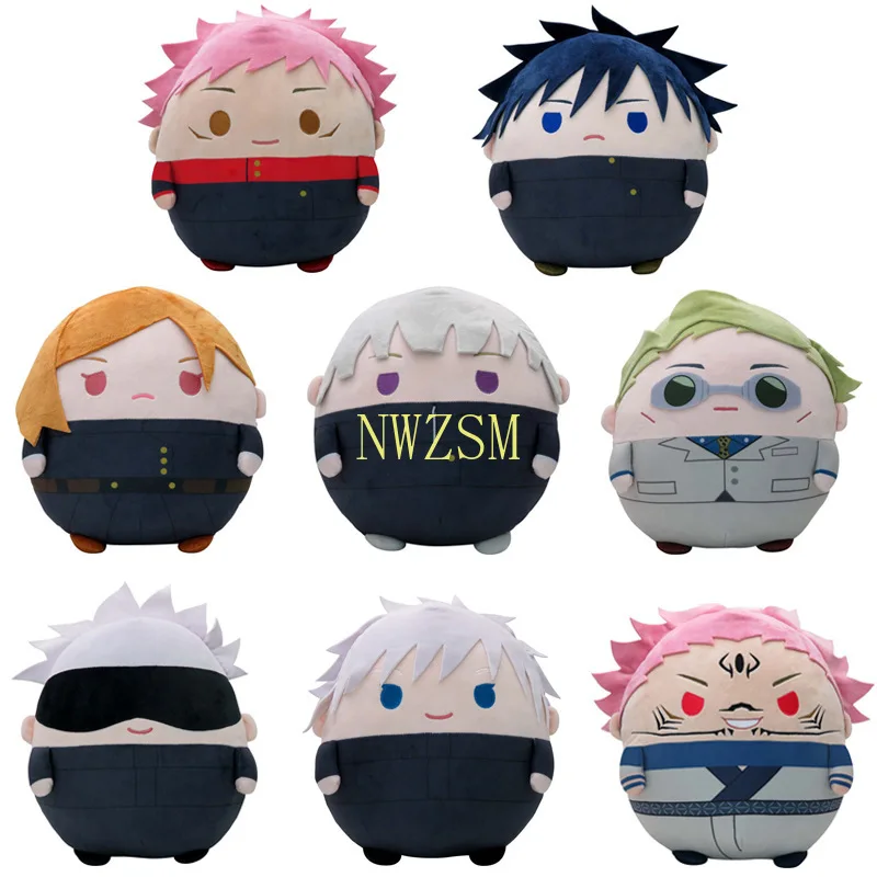 

Jujutsu Kaisen Plush Toys Doll Cute Fat Type Yuji Gojo Kugisaki Megumi Nanami Sukuna Stuffed Toy Demon Slayer Pendant Gifts 10cm