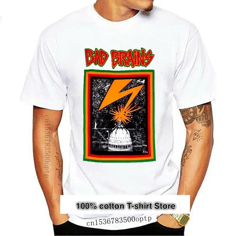 

Camiseta con LOGO del Capitolio desgastado de BAD BRAINS 2021 UNISEX, ropa de talla EN1 estadounidense (1), novedad de 2021