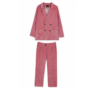 Women's suits Women pants suits new women's clothing Fashion corduroy suit jacket +pants 2-piece suit uniform костюм женский 10 item image