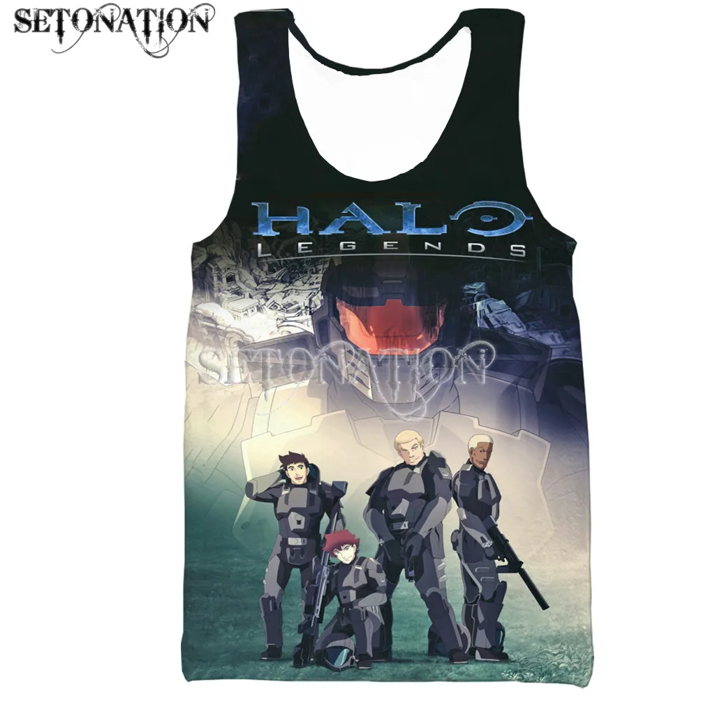 Жилет Helo для мужчин и женщин новинка модный крутой жилет с 3D принтом летняя