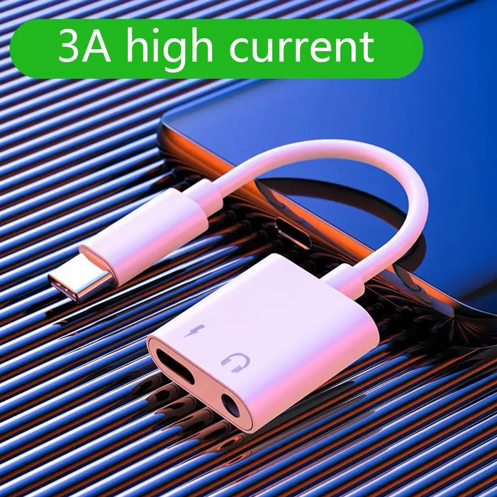 KISSCASE 3 5 мм type C наушники USB адаптер для зарядки Xiaomi mi 8 x 2 кабель быстрой адаптеры