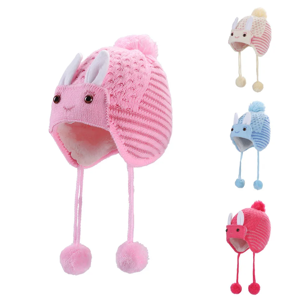 Children Baggy Warm Crochet Winter Wool Knit Ski Beanie Skull Slouchy Caps Hat baby hat knitted Hemming шапка детская | Детская