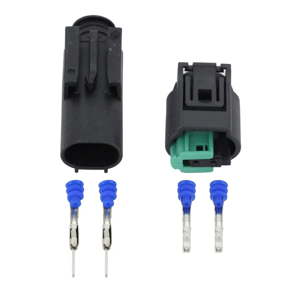 2 контактный автоматический Мужской Женский Разъем провода двигателя Хладагент