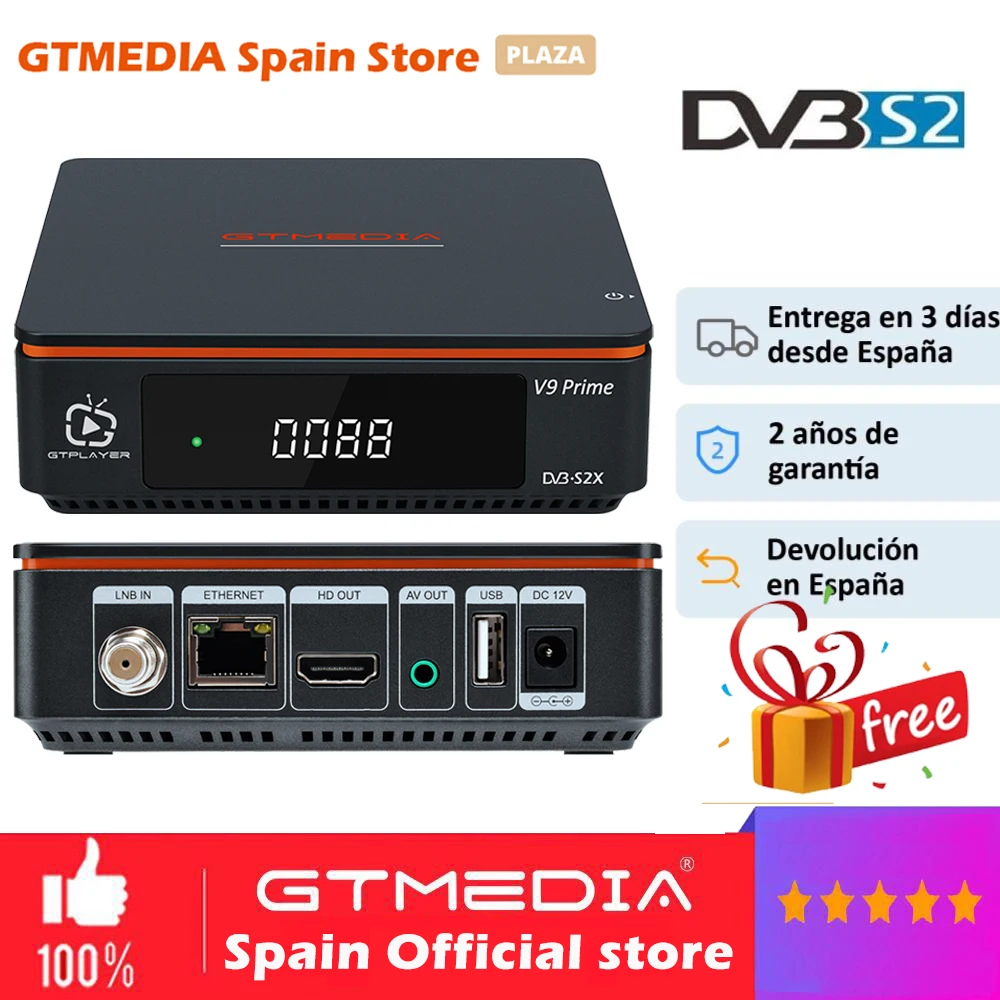GTMEDIA V9 Prime спутниковйы ТВ приемник DVB S2 1080P HD H.265 2 4G WI FI эмалированный около