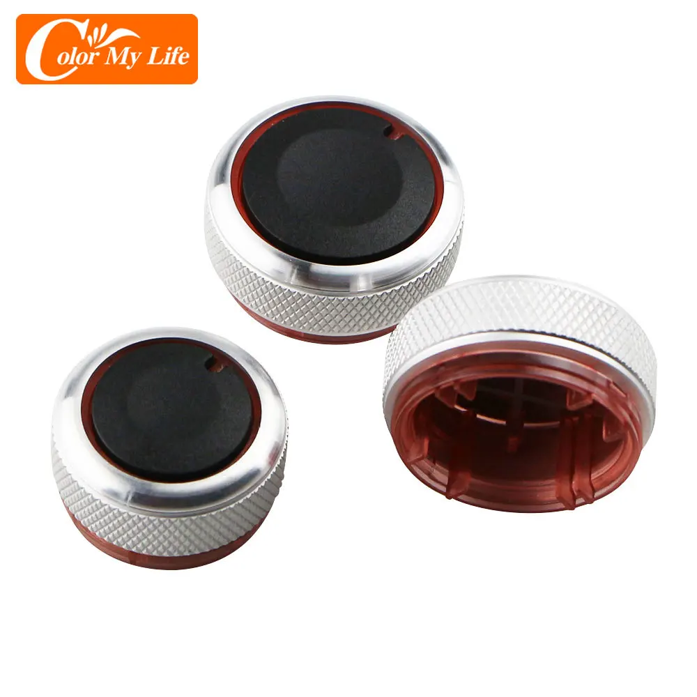 Ручка для кондиционера из алюминиевого сплава VW POLO 2002-2013 MK4 MK5 9N 9N3 6R 3 шт./комплект |