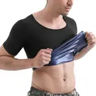 Корректирующая рубашка для тела, тренировочный жилет для талии, горячие костюмы для сауны, термо-тренировочные майки, компрессионная футболка с коротким рукавом, тренировочная рубашка