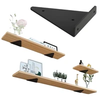 2pcs triangle golden black white iron angle bracket heavy support wall mounted bench table shelf bracket diy home decoration