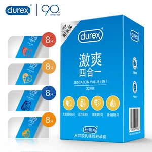 Durex 32 шт. 003 ультратонкие презервативы для мужчин смазанный рукав для пениса контрацептивы презервативы Секс-игрушки товары для взрослых
