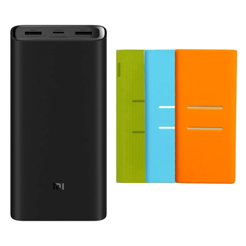 Mi 3 20000 gbo Case Внешний аккумулятор Xiaomi, 20000 мА/ч, 2C, внешний аккумулятор, портативная зарядка, двойной USB QC3.0Mi, 20000 мА/ч, внешний аккумулятор, зарядное устройство для телефона - Цвет: Mi 3 20000 gbo Case