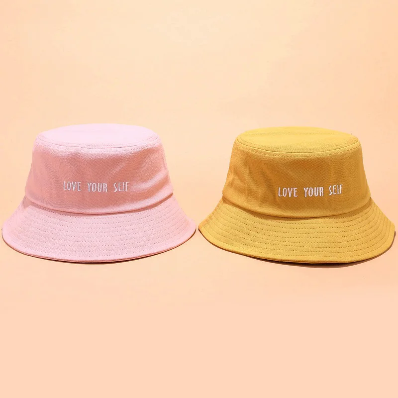 Рыбацкая шляпа женская летняя Студенческая с вышивкой студенческий зонт для