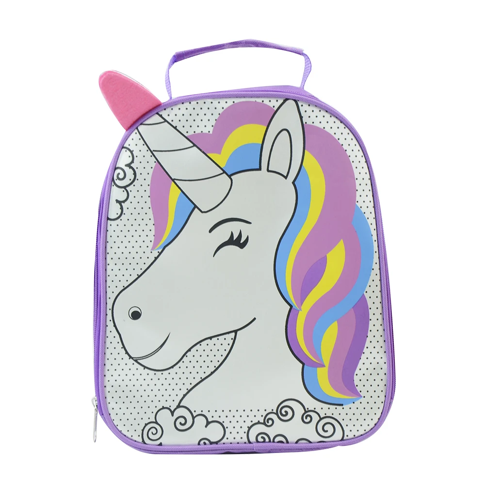 

FREE SHIPPING DIY KIDS DRAWING UNICORN BACKPACK WITH 5PCS COLORING PENS DRAWING TOYS KIDS EDUCATIONAL TOYS