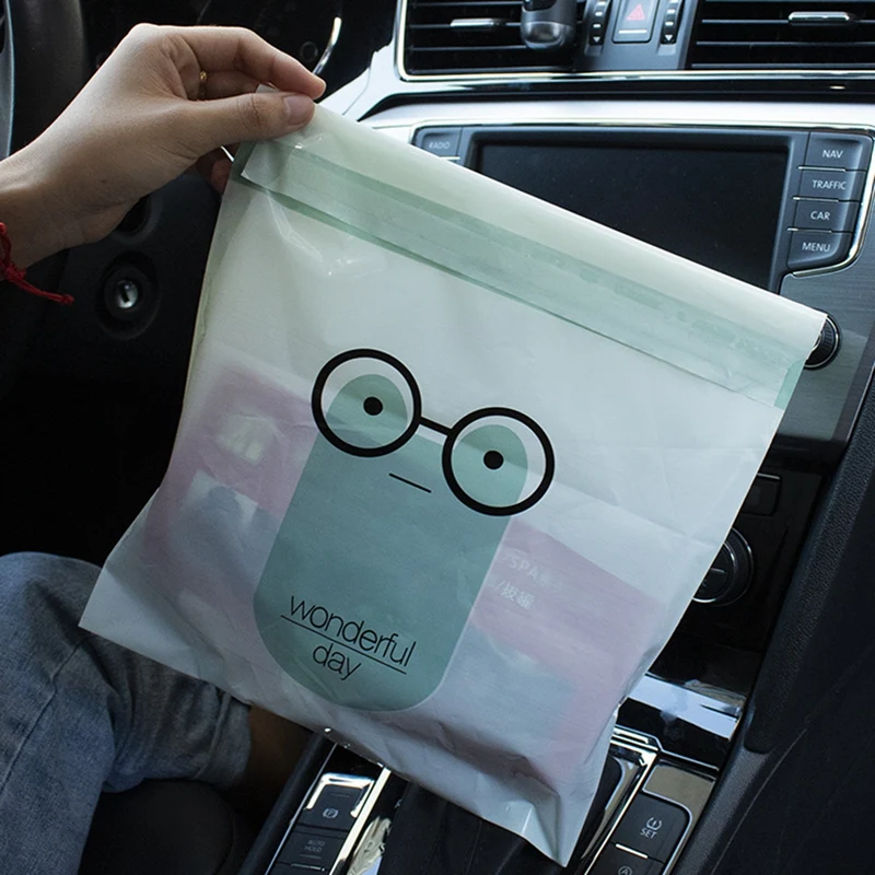 15 шт. автомобиль мешок для мусора одноразовая самоклеющаяся пластина автомобиля