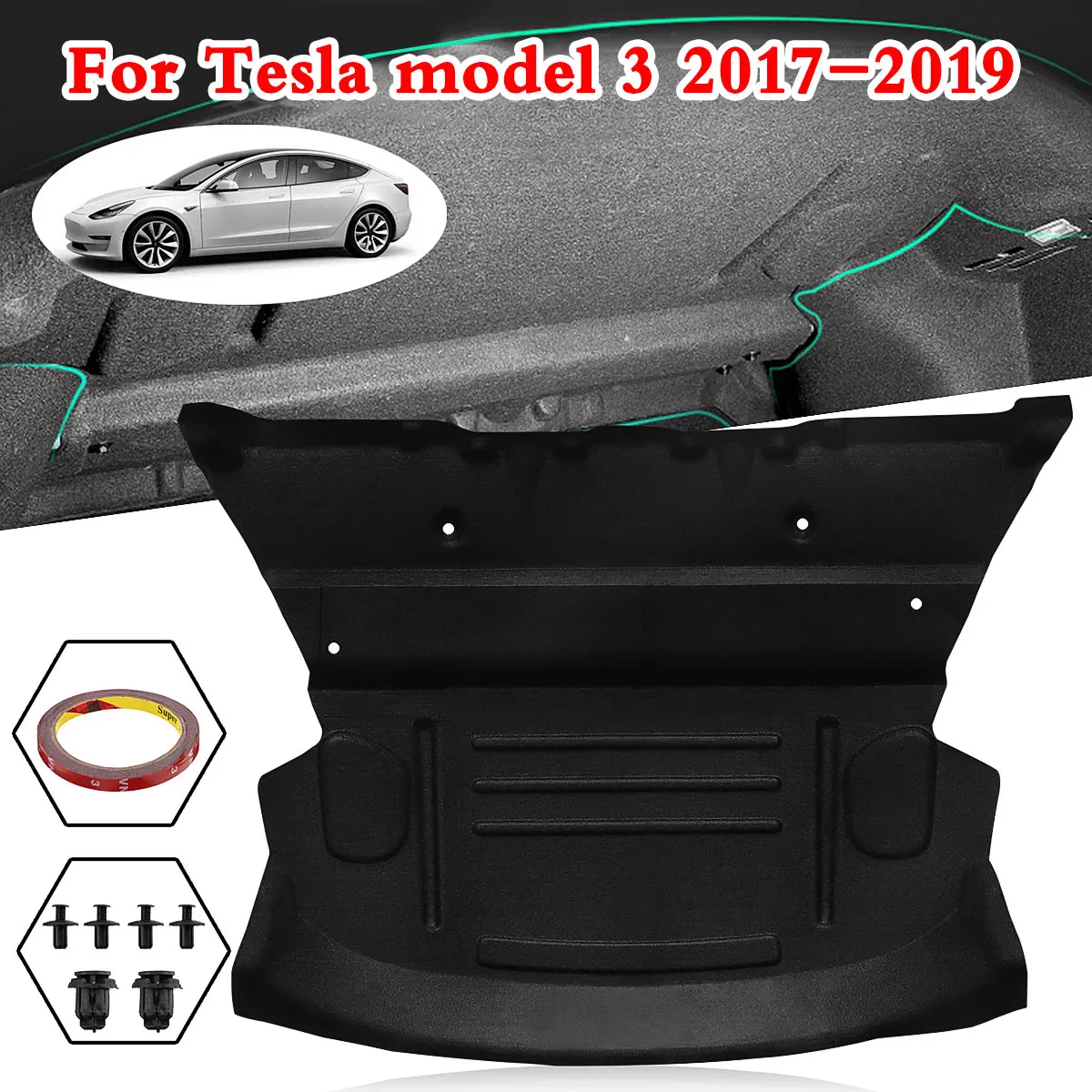 Автомобильный задний багажник звукоизолированный хлопковый коврик