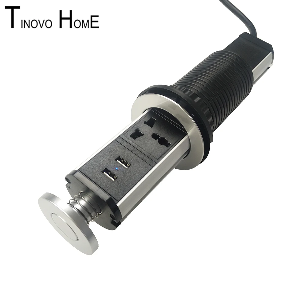 Выдвижная розетка/универсальная розетка/настольная розетка/алюминиевый