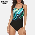Charmleaks Женский цельный спортивный купальник, спортивные купальники, бикини с открытой спиной, пляжная одежда, купальные костюмы