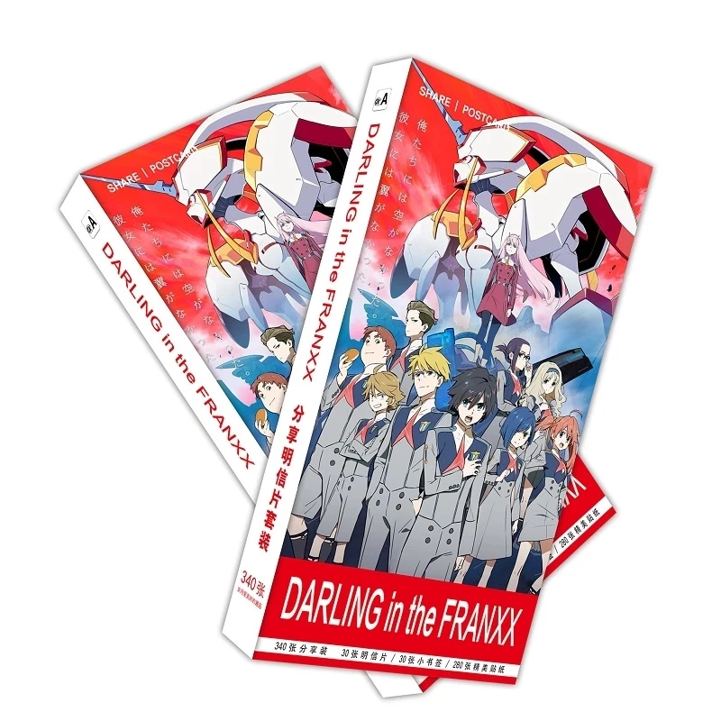 340 шт./компл. аниме дорогой в FRANXX DITF открытка/поздравительная открытка/открытка