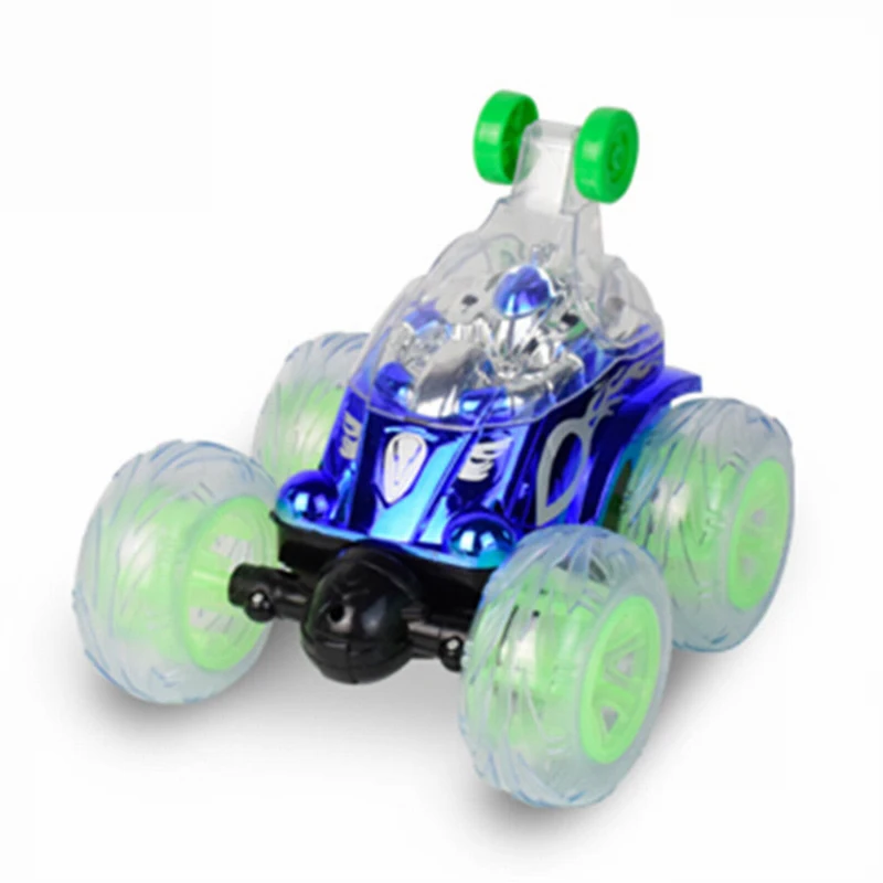 RC автомобиль 360 спиннинг и переворачивает трюк с цветным звуковым светильник