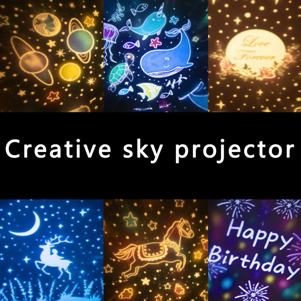 

Creative Starry Sky Projection Lamp USB Power Supply Lamp Blueteeth Voice Control Music Player Starry Sky Projection Lamp
