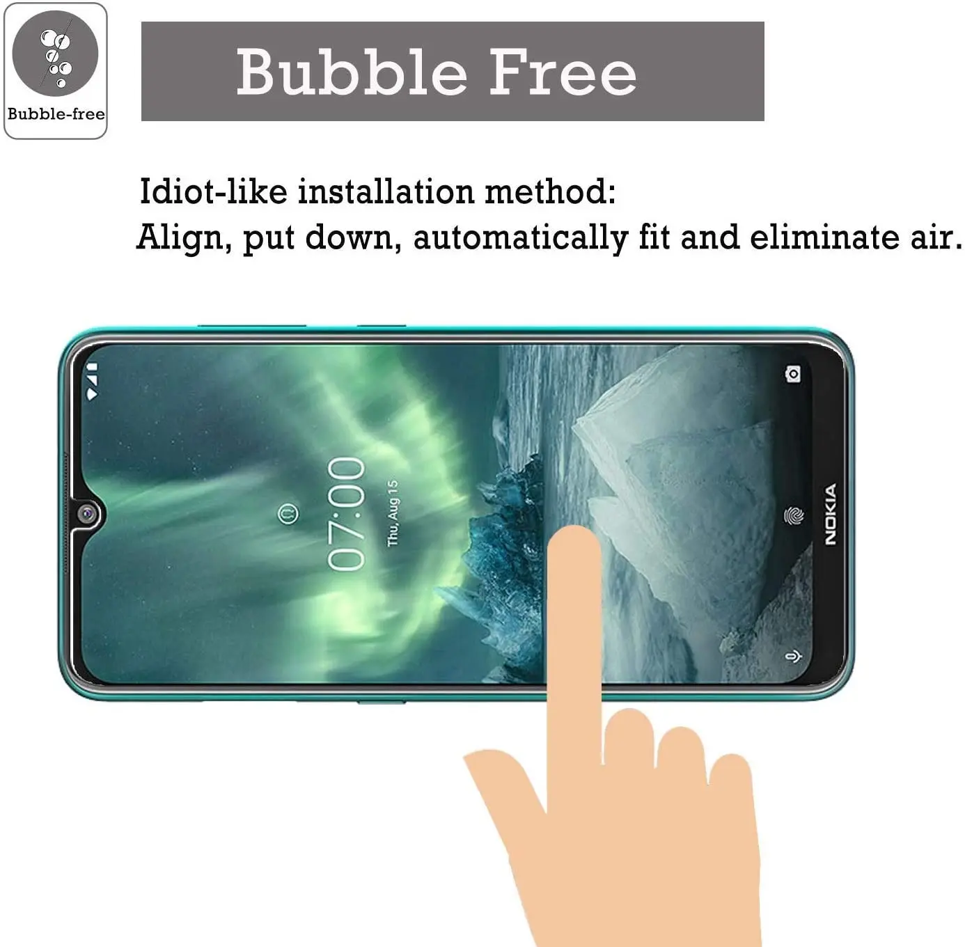 Высококачественная Защитная пленка для экрана Nokia 7 2 из закаленного стекла 9 H 2.5D