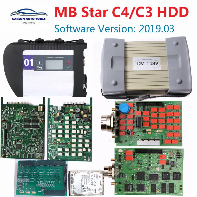 Диагностический MB star C3/C4 мультиплексор тестер полный чип с HDD такой же, как для mer-cedes/ben-z автомобилей