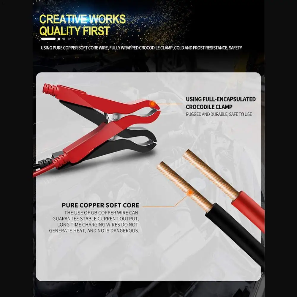 Полностью автоматическое автомобильное зарядное устройство 12 В 8 А 24 4 а быстрая