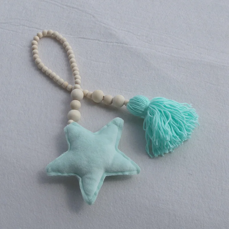 Звезда Луна облако формы Детская кроватка палатка декор в скандинавском стиле