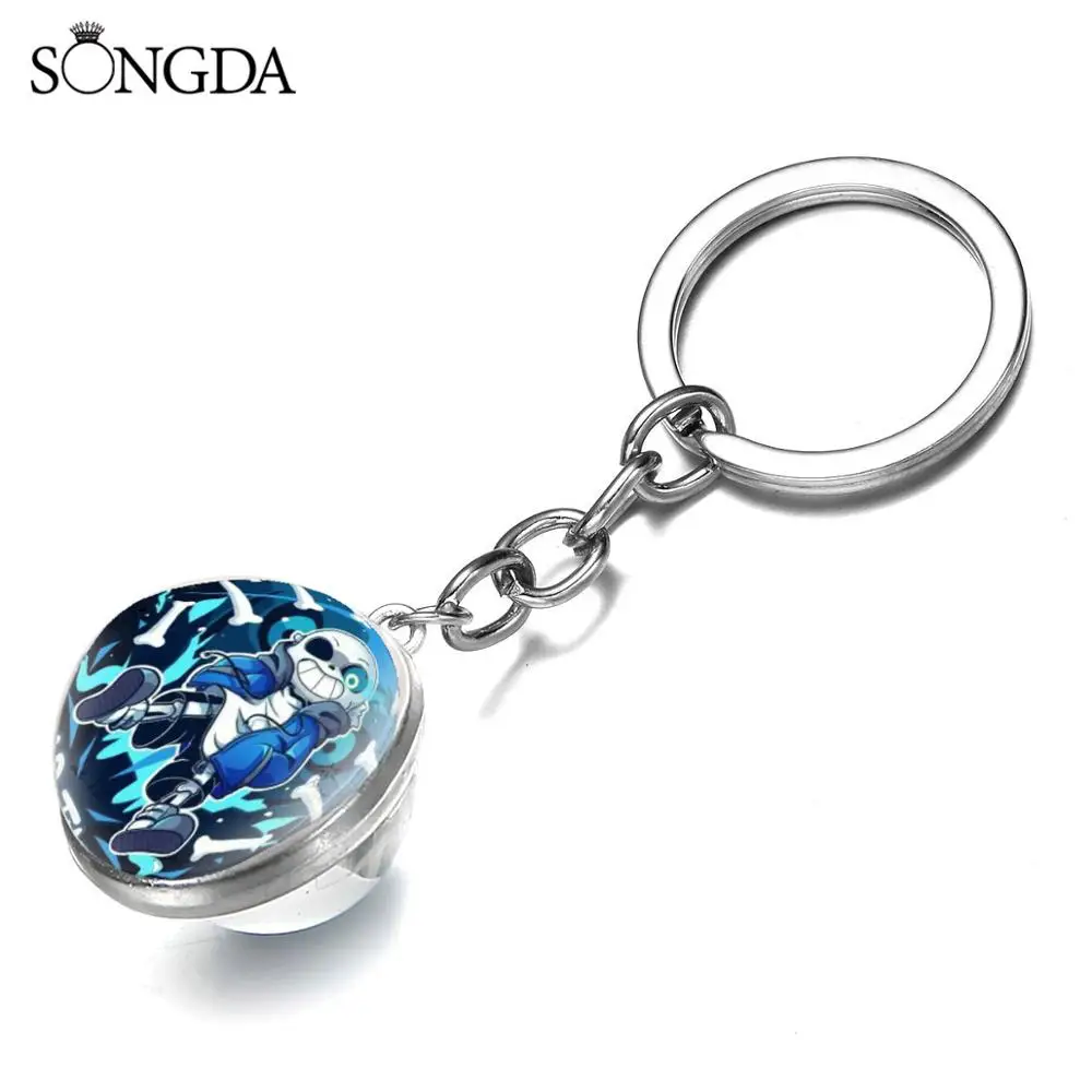 Брелок с мультяшным Undertale Sans плакат модная аниме фигурка подвеска для косплея