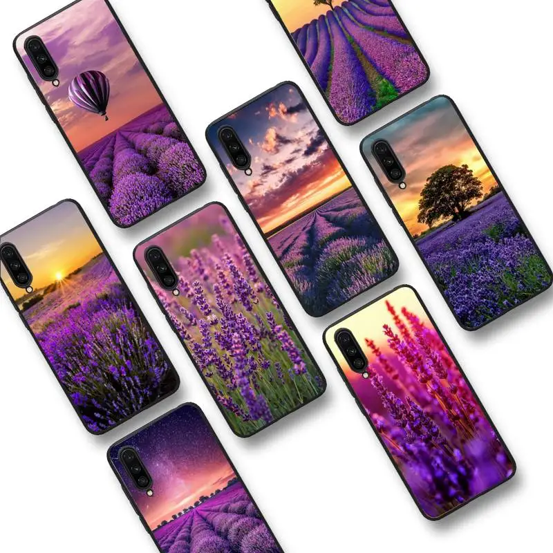 

Lavender Purple flowers Phone Case For Xiaomi mi9 mi8 F1 9SE 10lite note10lite Mi8lite Coque for xiaomimi5x