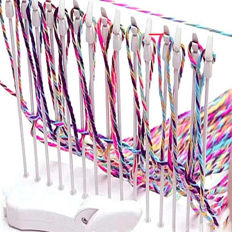 

T5EC Scarf Knitting Machine Manual Scarves Weaving Loom Needles DIY Craft Wool Yarn Woven Knit Sewing Tool