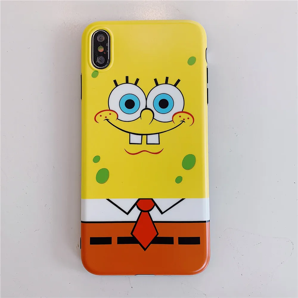 3 IMD чехол с губкой Бобом для iPhone 11 Pro Max X XS Max, милый мягкий чехол для iPhone XR 6 6S 7 8 Plus, чехол - Цвет: 3