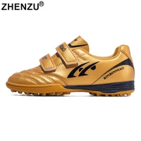 zhenzu size 28 34 children soccer shoes football boots kids boy girl trainers sneakers leather cleats training tennis shoes