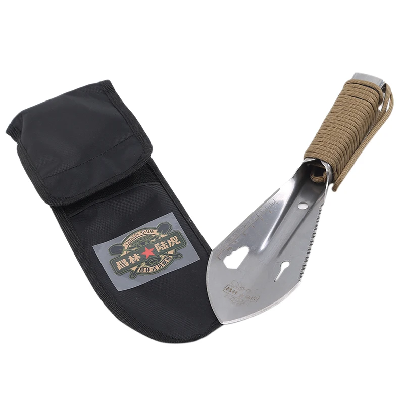 

Stainless Steel Garden Shovel Sawtooth Hex Wrench Weeder Digging Trowel Knife Spear Garden Bonsai Spade Multi Functional Tool