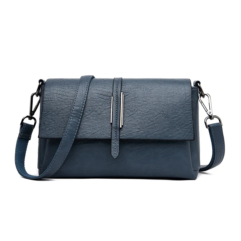 Простая и Повседневная однотонная женская сумка через плечо