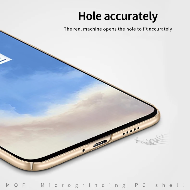 For OnePlus 7T Case MOFi Hard Luxury Protection Cover For OnePlus 7T Phone Case Cover