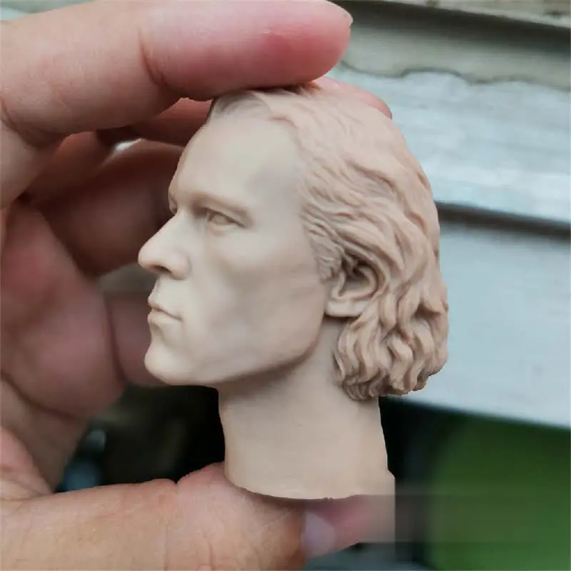 Неокрашенная модель головы Джокера Heath Ledger в масштабе 1/6 для экшн-фигурок кукол