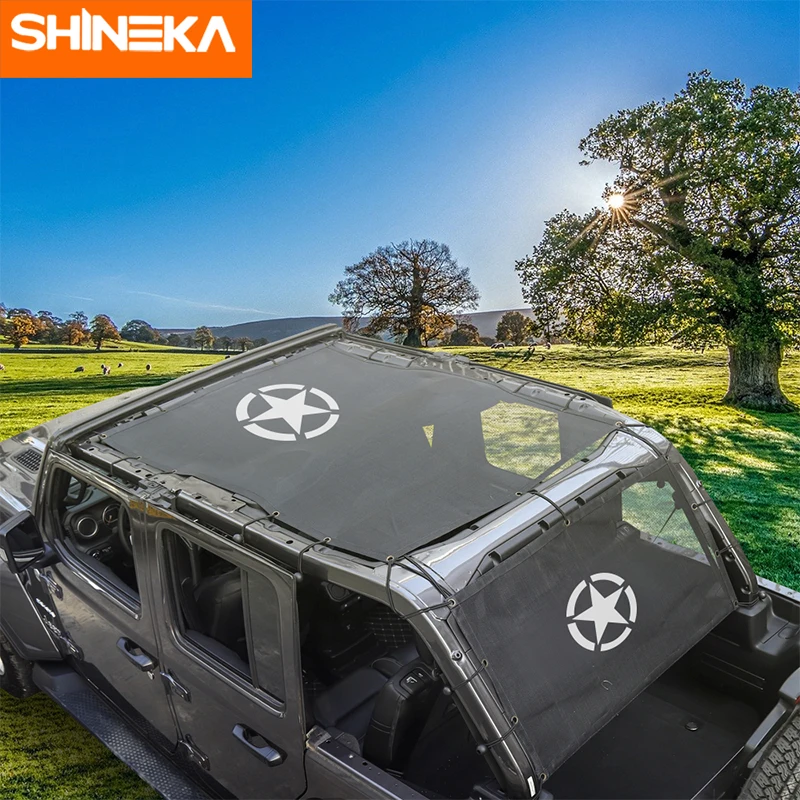 SHINEKA автомобильный чехол для Jeep Wrangler JL аксессуары солнцезащитный крыши УФ защита