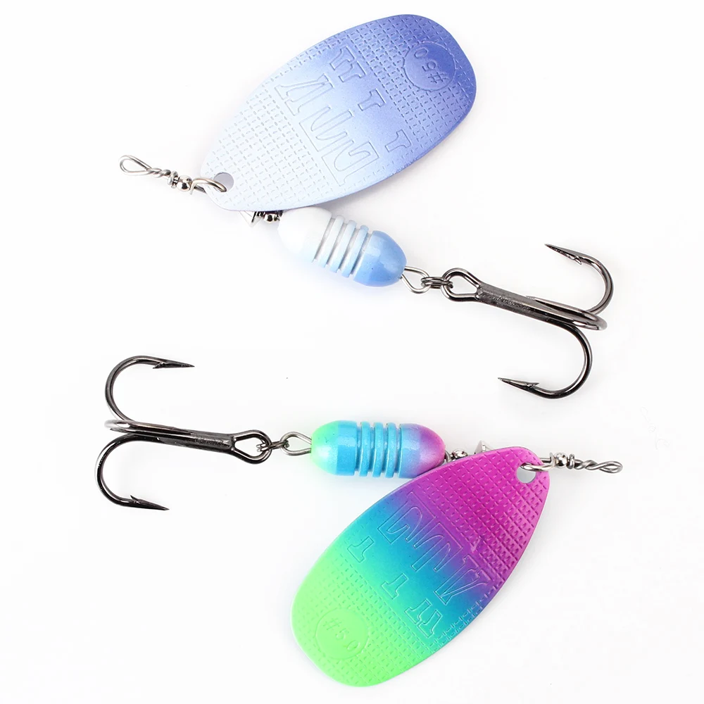 

FTK Spinner Bait 10.2g 16.9g 18.8g Spoon Lures pike Metal With Treble Hooks Arttificial Bass Bait Fishing Lure