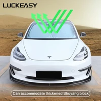 luckeasy car windshield sun shade covers for tesla model 3 model y 2017 2021 summer sun protection heat insulation cloth model3