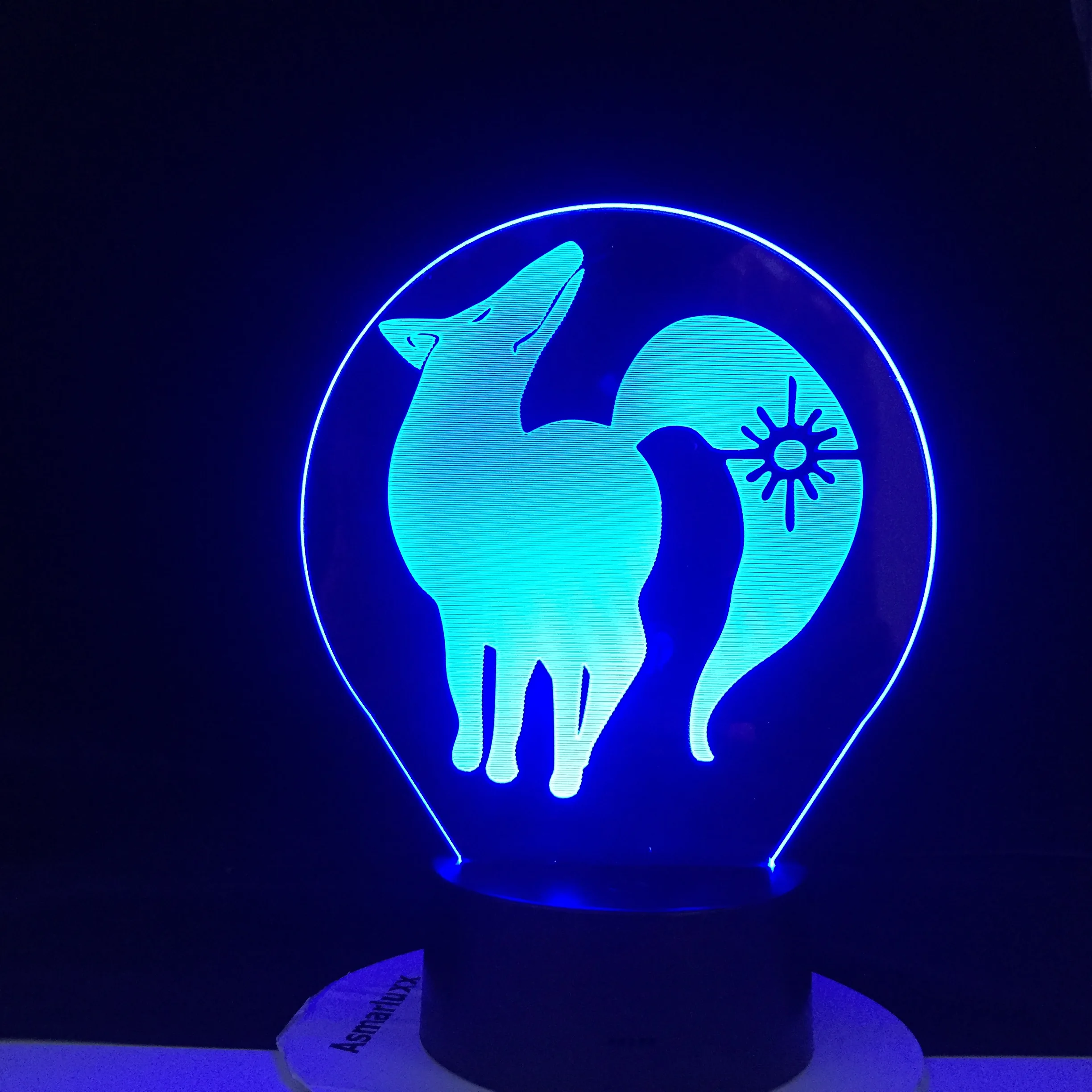 3d светодиодный аниме лампа бан лиса жадность (семь смертных грехов) подарок Манга