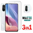 3-в-1 матовый гидрогель пленка Передняя плёнка + Задняя плёнка + объектив для Xiaomi Redmi K40 K20 Pro Plus протектор экрана из закаленного стекла к 40 20 40Pro 20Pro 40Pro +