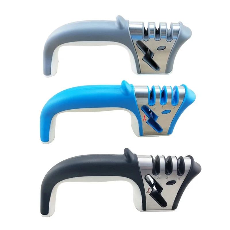 3 ступенчатая Вольфрамовая точилка для кухонных ножей профессиональный