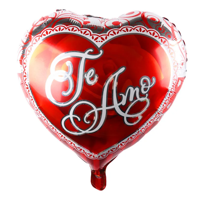 QGQYGAVJ 1 шт. новые воздушные шары в форме сердца iloveyou алюминиевые для вечеринки на