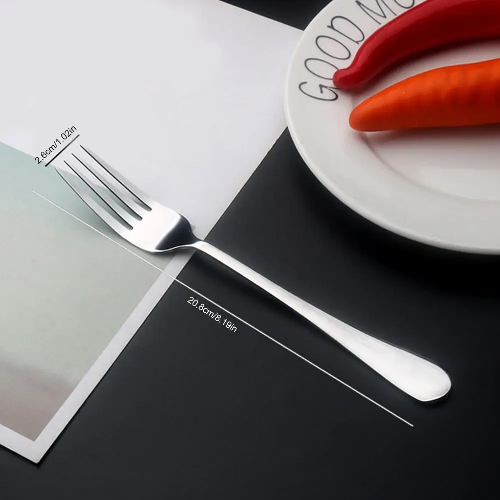 

1/6pcs Tableware Dinner Fork Stainless Steel Fork For Restaurant Home Hotel Party Wedding