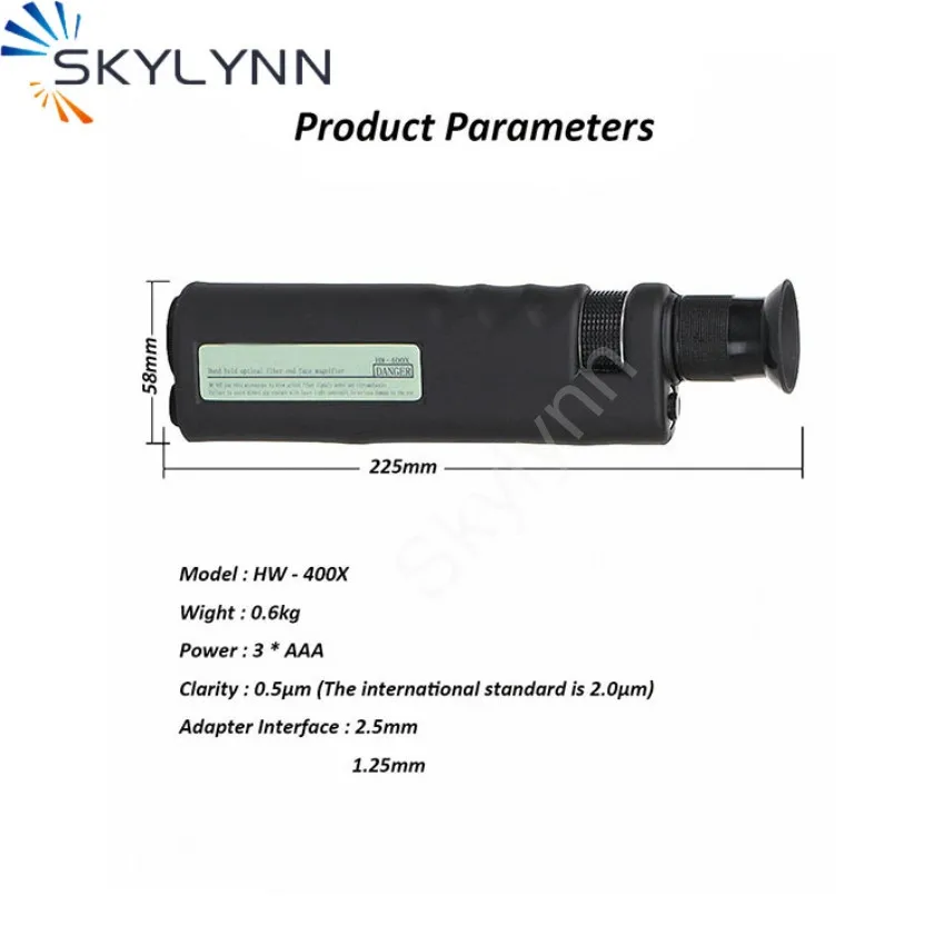 Handhold Automatic Optical Inspection System, High Precision 400X Fiber Optic Microscope