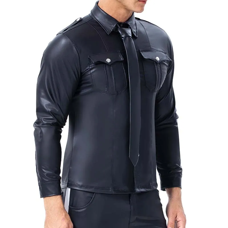 AIIOU пикантные черные сапоги искусственная кожа рубашка с длинными рукавами