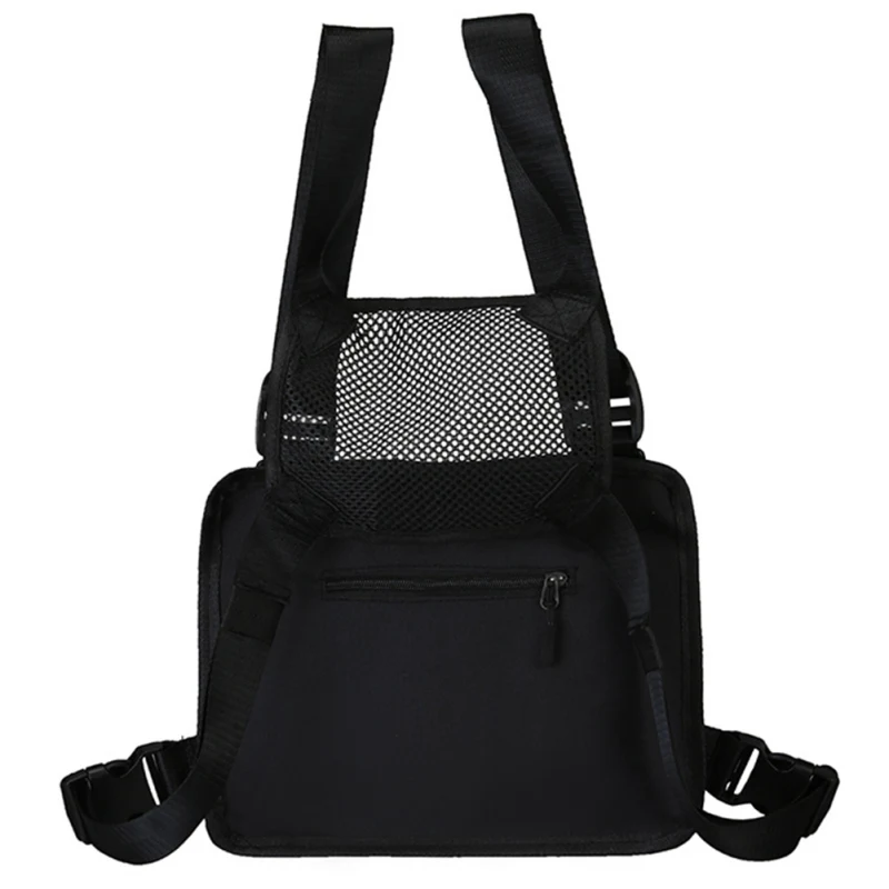 Модная нагрудная сумка со светоотражающим жилетом в стиле хип-хоп уличная