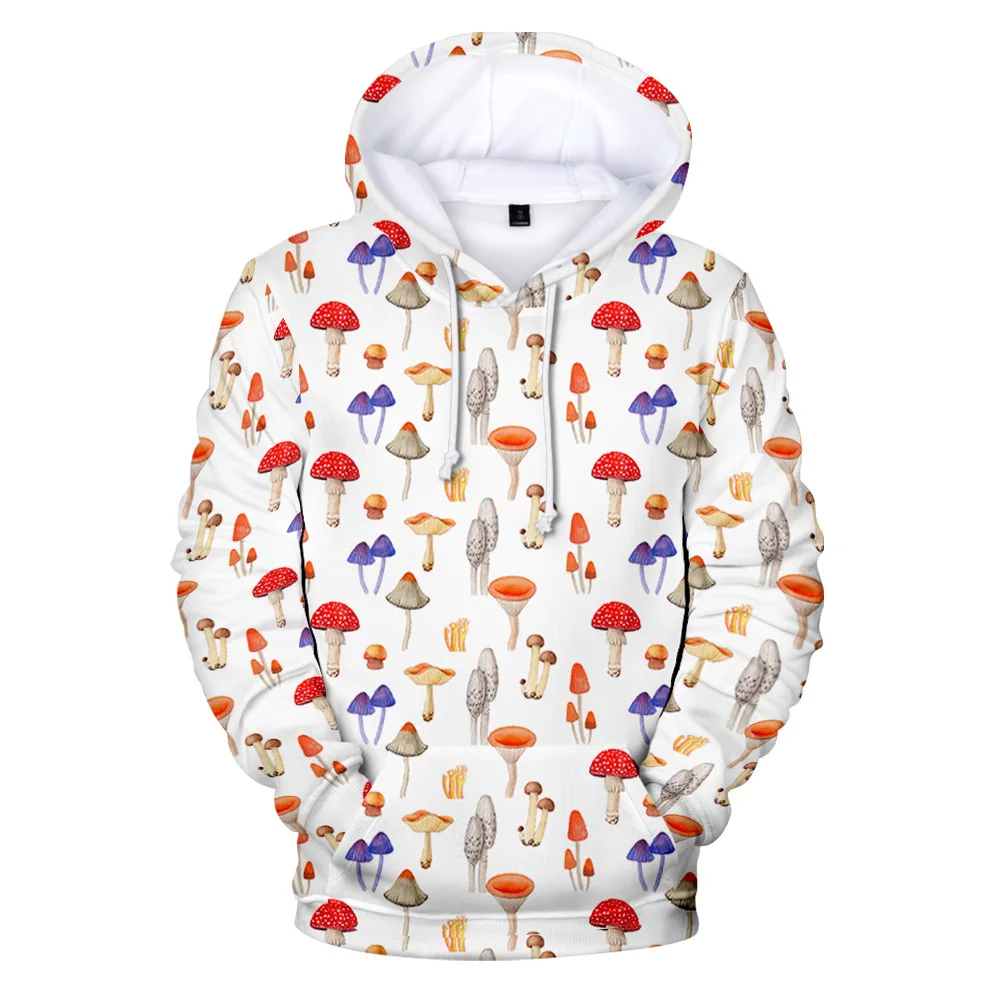 2020 креативные толстовки с 3D принтом диких грибов для мужчин и женщин модная