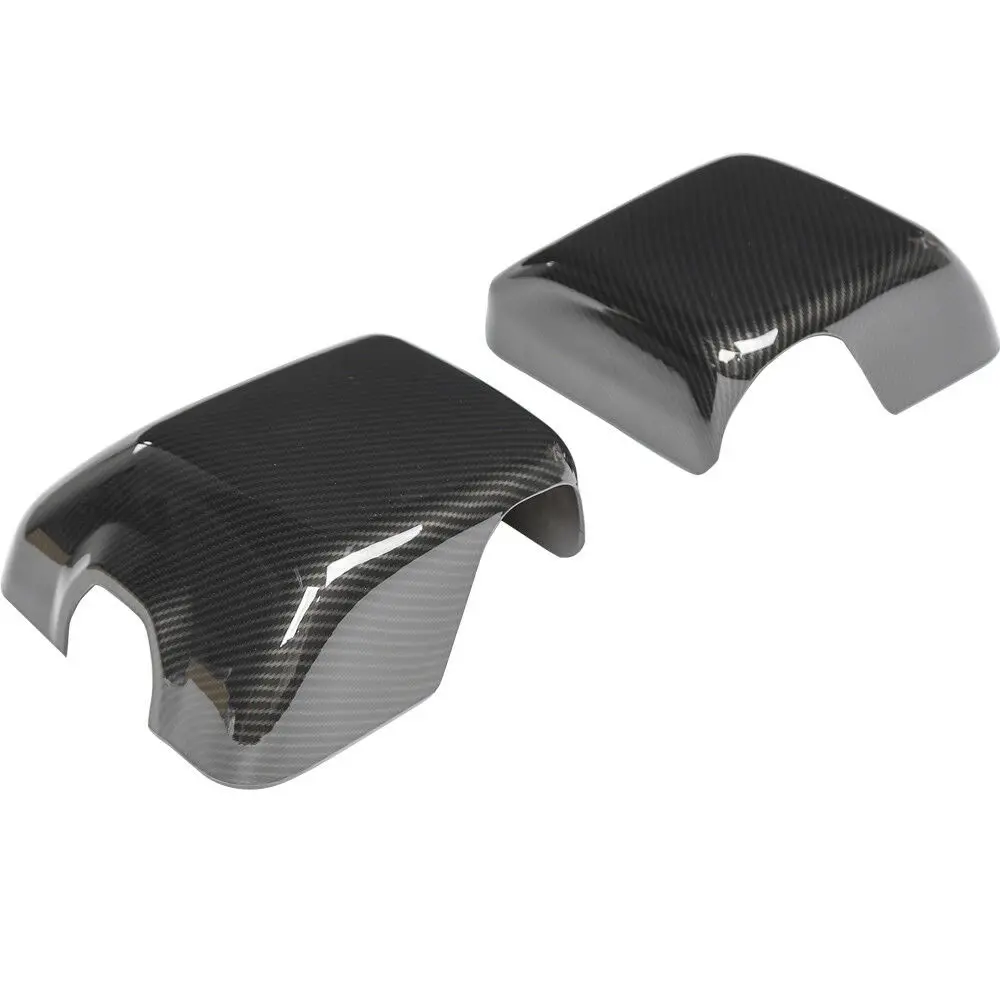 Углеродное волокно обзора автомобиля зеркало заднего вида с отделкой светильник